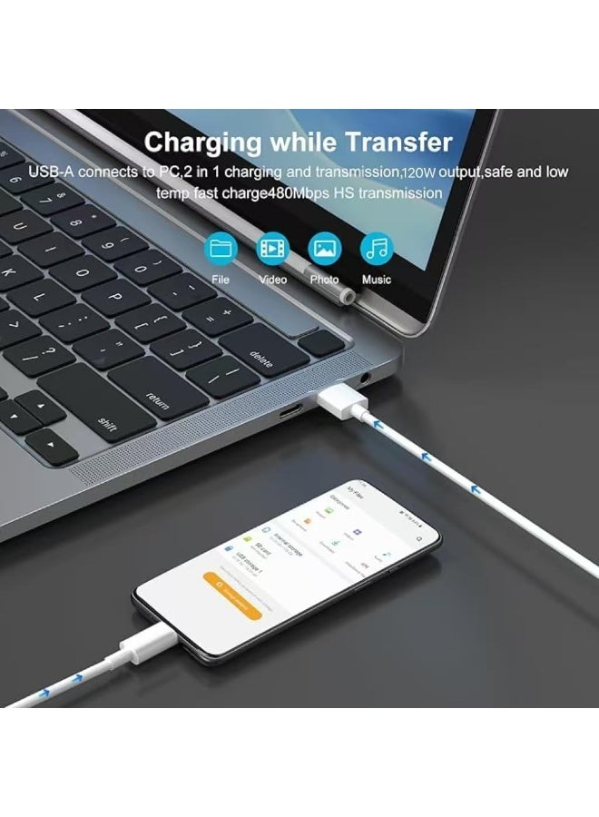 120W Fast Charger Plug for Xiaomi,With USB C Charging Cable 1M for Redmi Note 15/14/13/12/11/10 Pro/K90/K80/K70/K60/K50,USB Wall Charger Turbo Charge Compatible with Xiaomi Mi Pad 8/7/6/5 /POCO X9/X8/X7/X6/X5/X4 Pro Mi 17/15/14/13/12/ 11/10T - Image 5